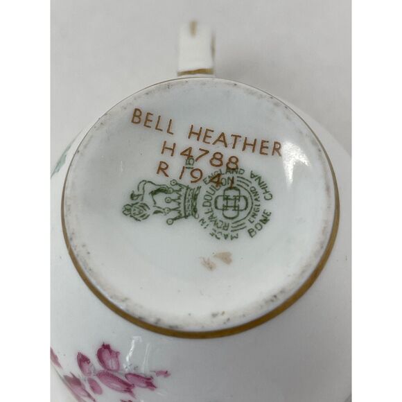 Royal Doulton Bell Heather Demitasse Coffee Tea Cup 4788 Espresso Circa 1940s - Picture 7 of 11